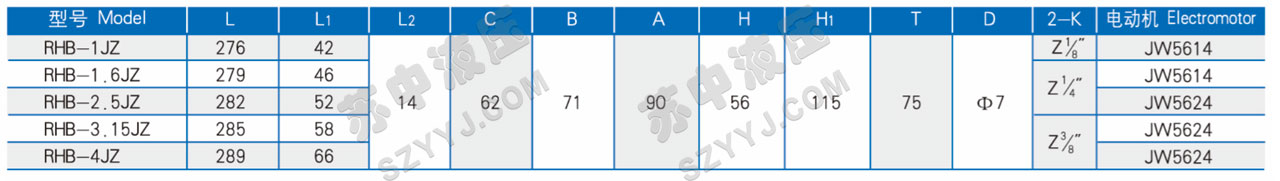 RHB型潤(rùn)滑擺線齒輪油泵電機(jī)組技術(shù)規(guī)格
